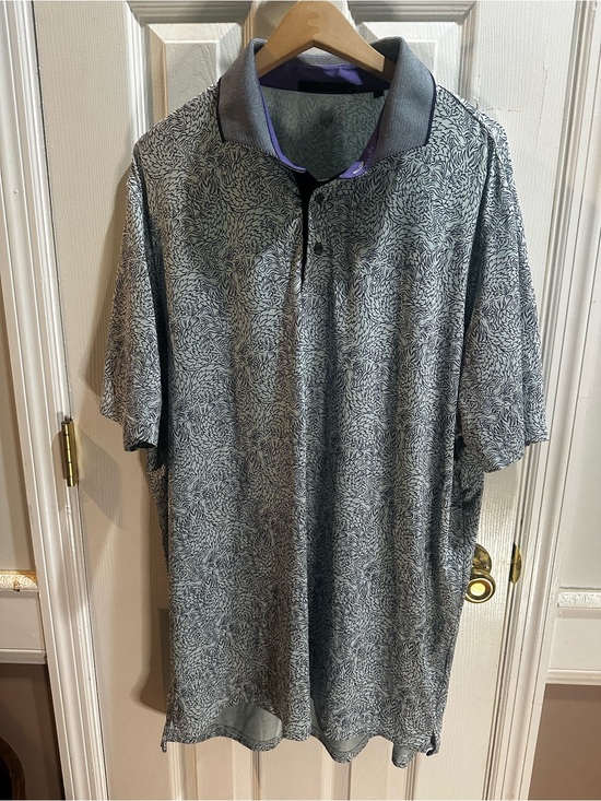Greyson Other - Greyson Den Of Thieves Polo Light Blue Purple Wolves Golf XL